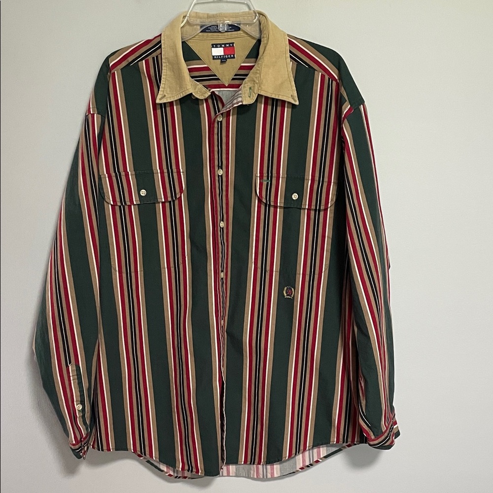 Tommy Hilfiger Cotton Button Down Shirt Size XL